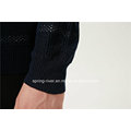 Wool Blend Round Neck Striped Knitting Men Sweater